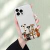 Süße Cartoon-Hunde Klares Muster Design Schutzhülle für iPhone 17 16 15 14 13 12 11 16E Serie Pro Max Plus