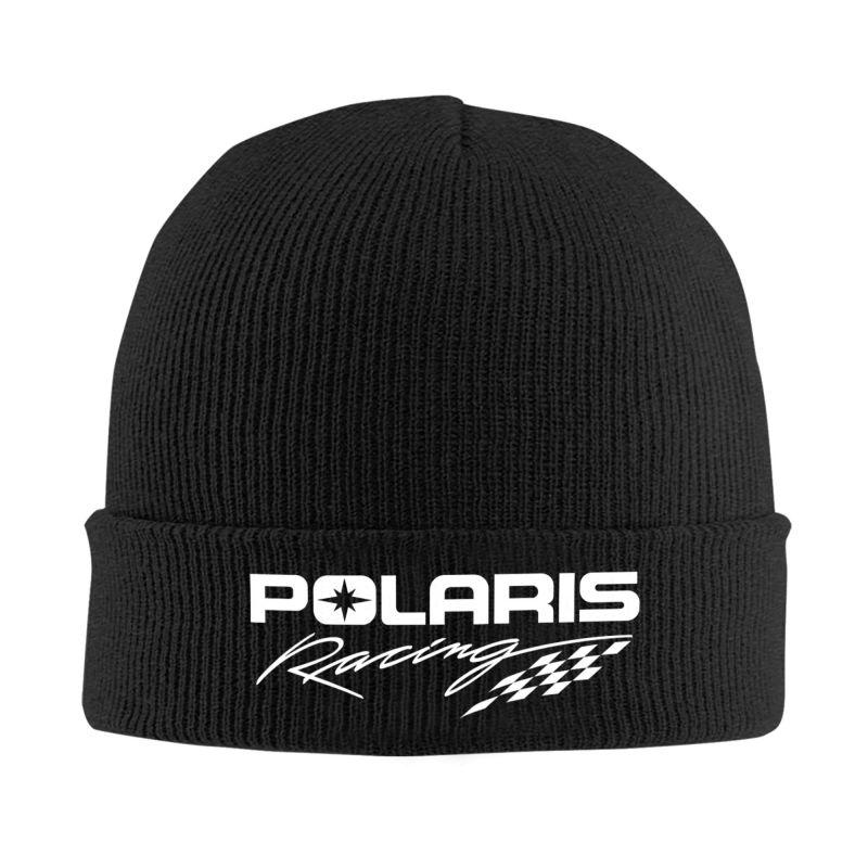 

Polaris Logo Print Warm Knitted Hat Hip Hop Bonnet Hats Autumn Winter Outdoor Beanies Hats for Men Women Adults чёрный