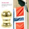 Flag Creative Pole Finials Flagpole Head Top Ornament Decorate Outdoor Replacement Topper