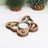 Wood Candle Holder Candlestick With Exquisite Flower And Butterfly Pattern For Living Room