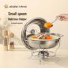 Stainless Steel Round Buffet Stove - Commercial Heated Food Warmer