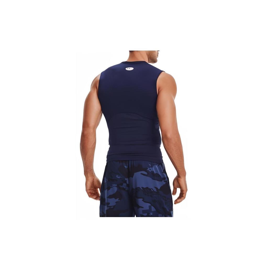 Under Armour Heat Gear Casual Sports Breathable Fitness Sleeveless Tank Top Men Tops Dark-Blue 1361522-410
