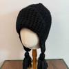 Korean Ins Style Cute Tassel Braid Thick Knit Hat Ear Protection Autumn Winter For Women