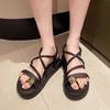 French platform sandals women's summer new summer muffin Roman small sandals women's summer with skirt