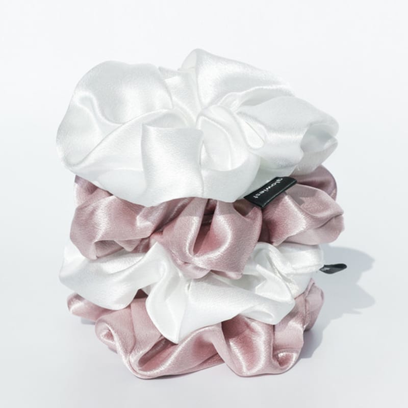 

Самая сияющая сатиновая резинка для волос Epolis white