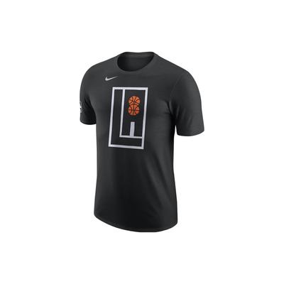 LA Clippers City Edition Graphic Print Crew Neck T-Shirt Men Tops Black FN1161-010