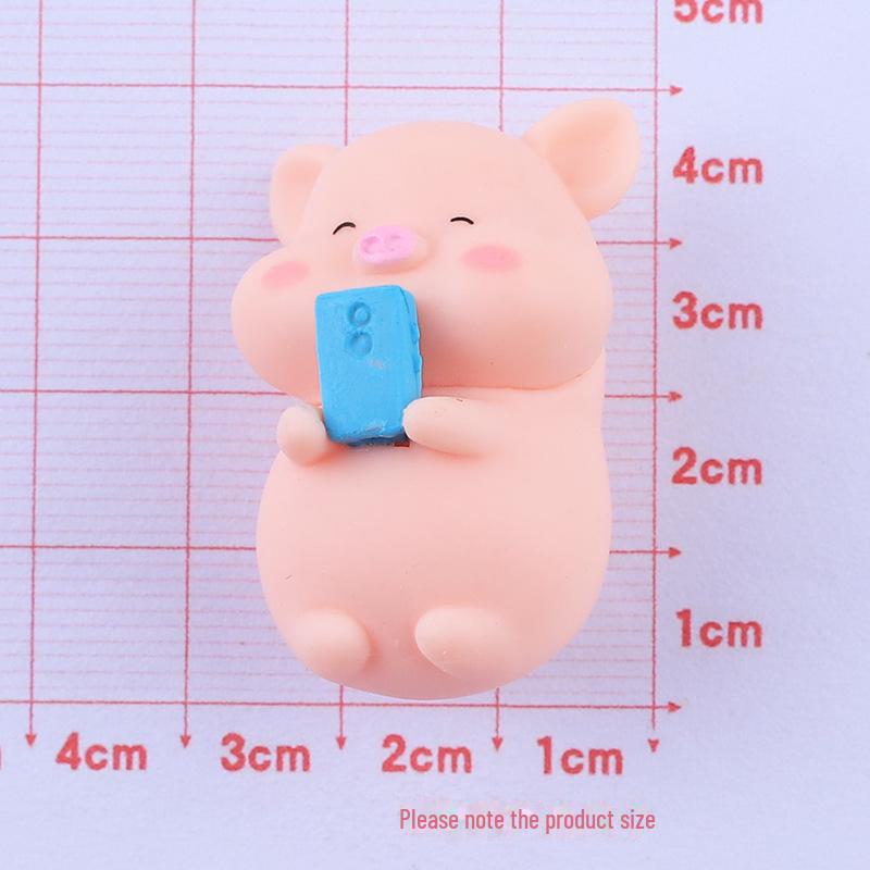Dinosaur Piglet Doll DIY Resin Accessories: Cream Glue Mobile Phone Case & Fridge Magnet Materials