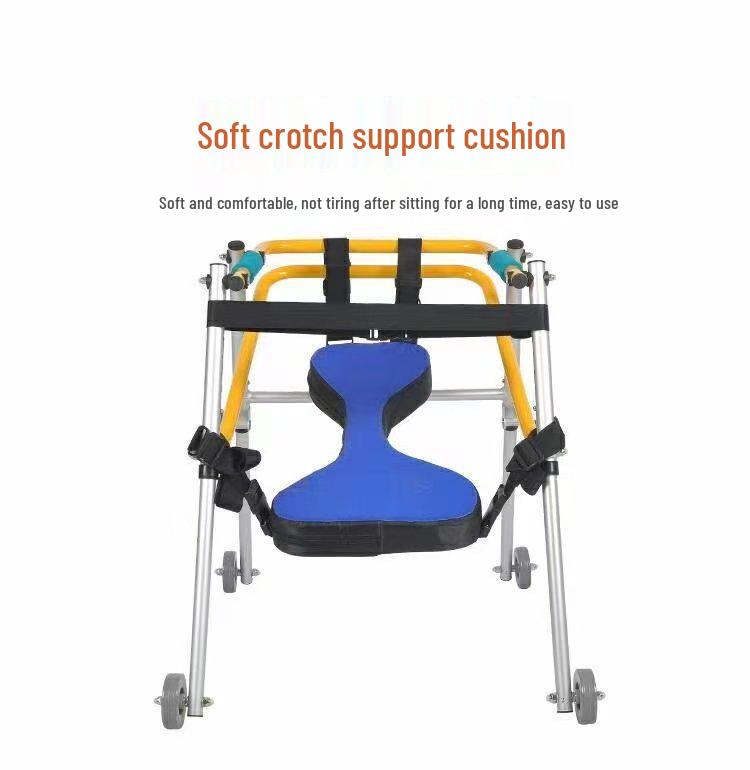 Four-Wheel Children's Walker for Lower Limb Rehabilitation