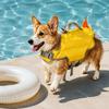 Oxford Cloth Dog Swimwear Life Jacket, High Buoyancy Pet Swim Vest with Chin Rest And Rescue Summer Water Activity Apparel Handle, Adjustable