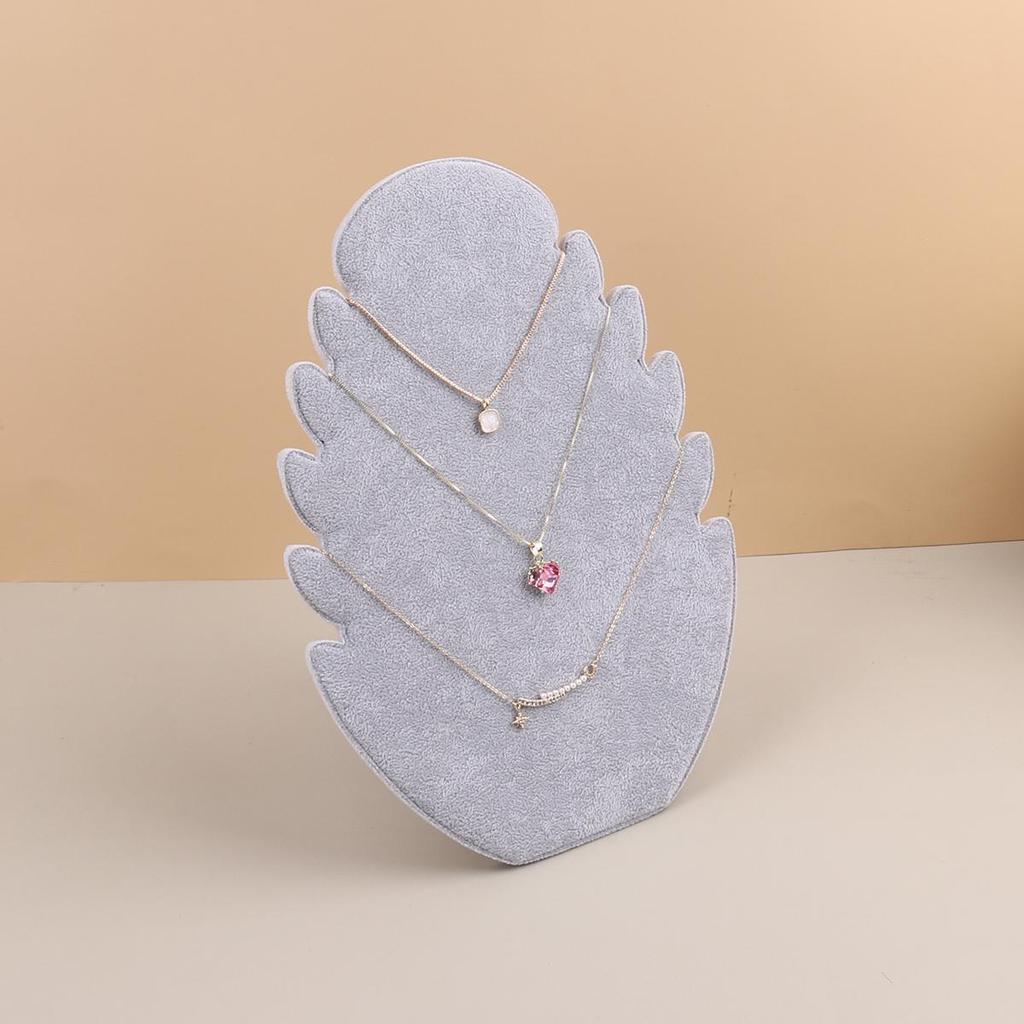 Black Vevlet Necklace Pendant Display Storage Board Stand Jewelry Organizer Holder Case Rack