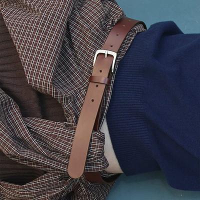 Including Plus Essential Leather Belt Brown (KE588OM01D)