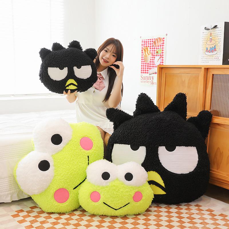 Bai Fen Bai Dolls And Toys Unisex Cute Big-Eyed Frog Doll Plush Toy Cool Penguin Large Throw Pillow Bed Sofa Pillow Nap Pillow