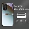 Gradient Dark Green For Samsung Galaxy Note 10 Plus S20 21 FE S23 Ultra S8 9 A70 72 73 50 51 52 53 Tempered Glass Phone Case
