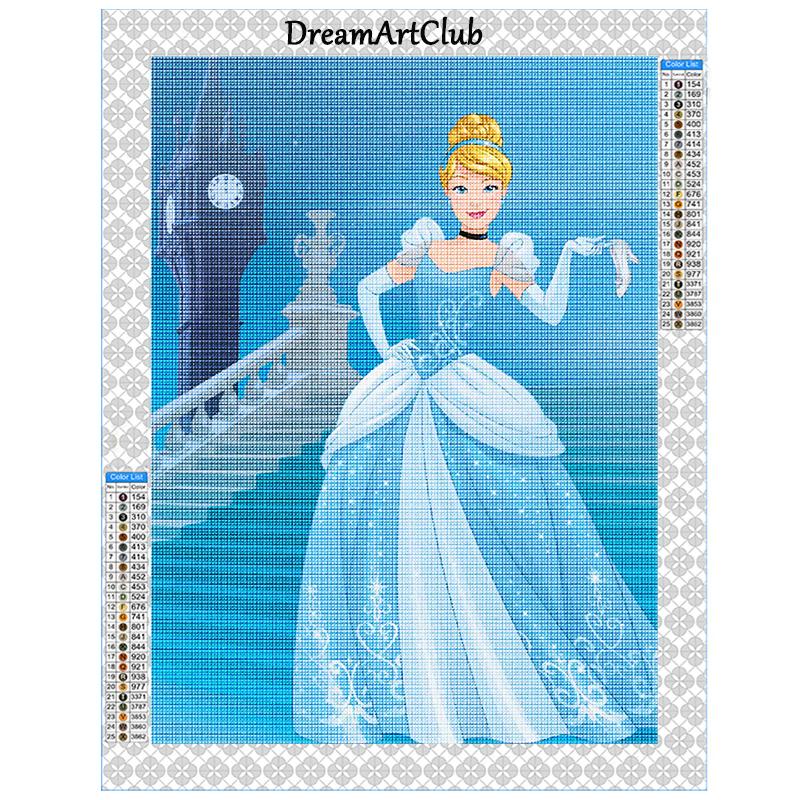 Diamond Painting Princess Indian Princess Pocahontas Diamond Mosaic Elsa Mulan Cross Stitch Home Decoration