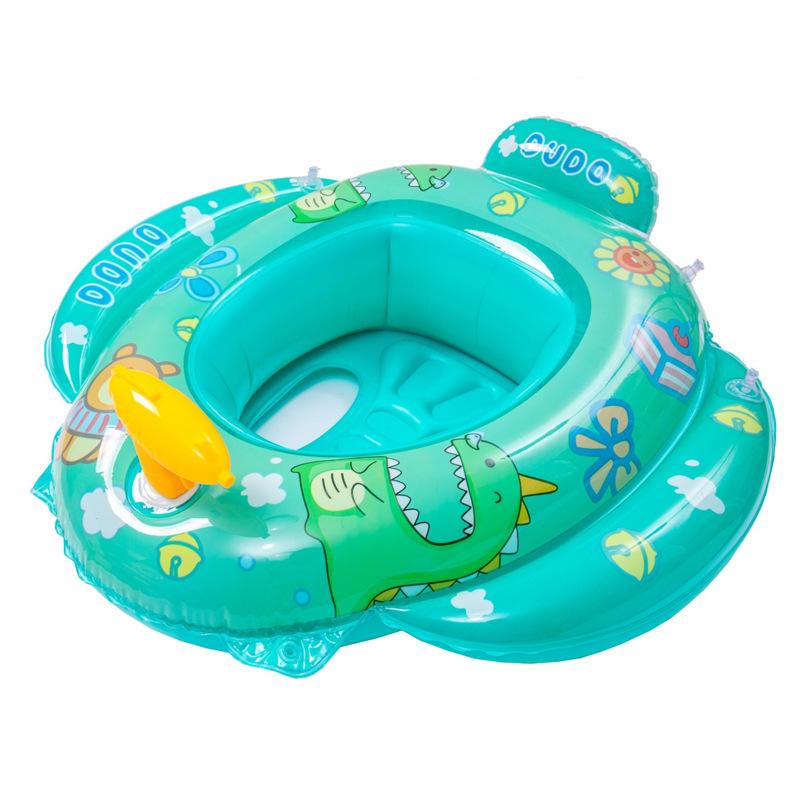 

Детский надувной круг для плавания из нового экологически чистого ПВХ зелёный