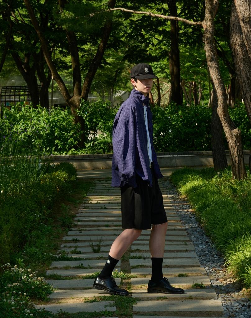 ORDINARY PEOPLE Re: Shape Memory Wire Shirt [Purple]
