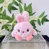 Plush Cute Playful Rabbit Keychain Soft Toy Adorable Addition For Bags Keys And
