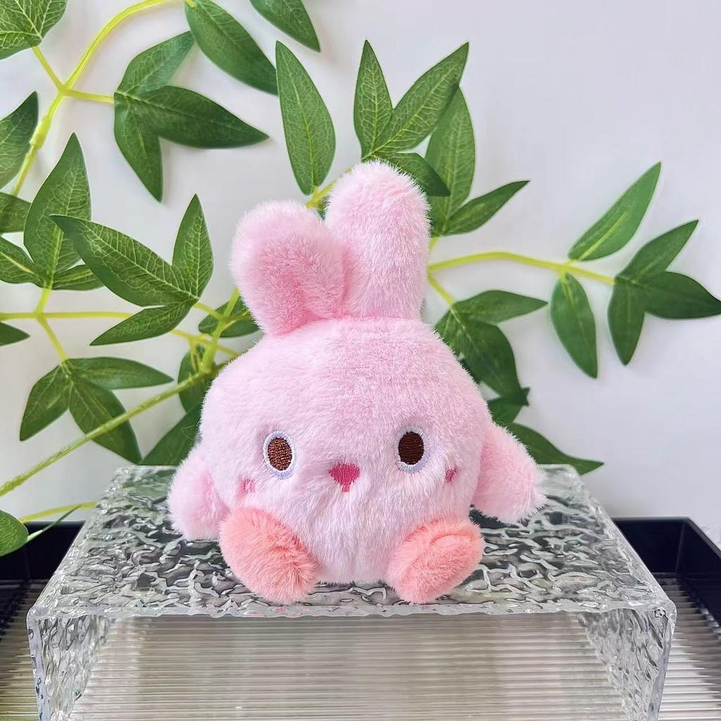 Plush Cute Playful Rabbit Keychain Soft Toy Adorable Addition For Bags Keys And