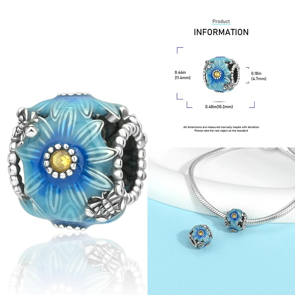 Zircon Heart Clip Charms Flower Clover Charm Copper Sea Turtle Beads Fit Diy Original Bracelet Jewelry