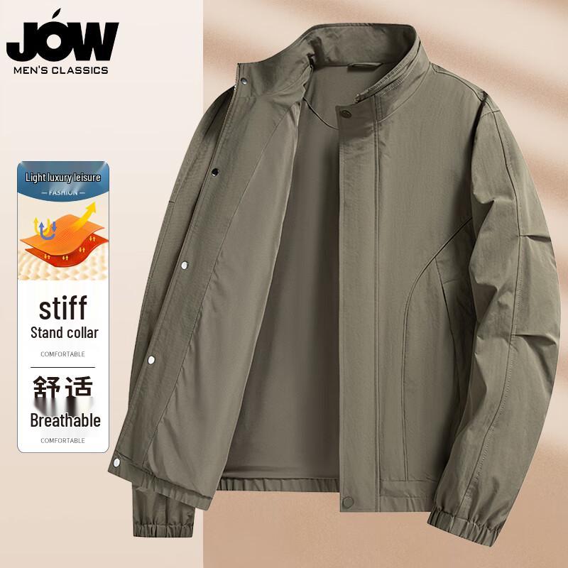 

JOW Men s Spliced Stand Collar Jacket 3XL