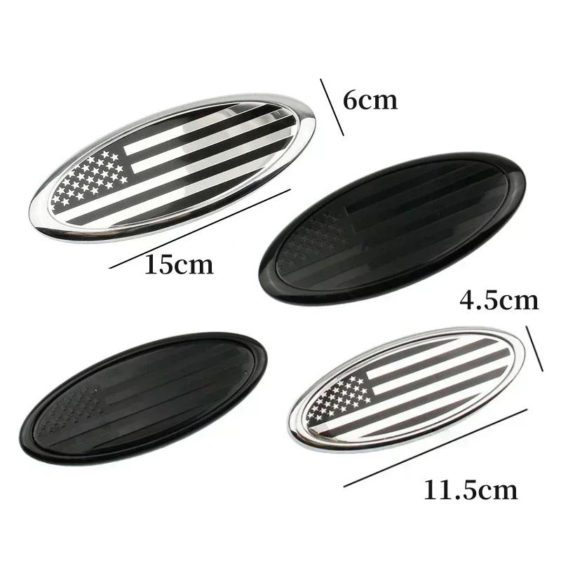 ABS Auto Kofferraum Aufkleber Front Hauben Emblem für Ford Fusion Ranger Escape Fiesta Explorer Focus Bronco Mondeo Transit