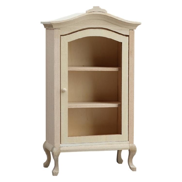 

Realistic Miniature Display Zakka Role Play and Display for Dollhouses Enthusiasts, 1/12 Scale, Wood Display Shelf 1