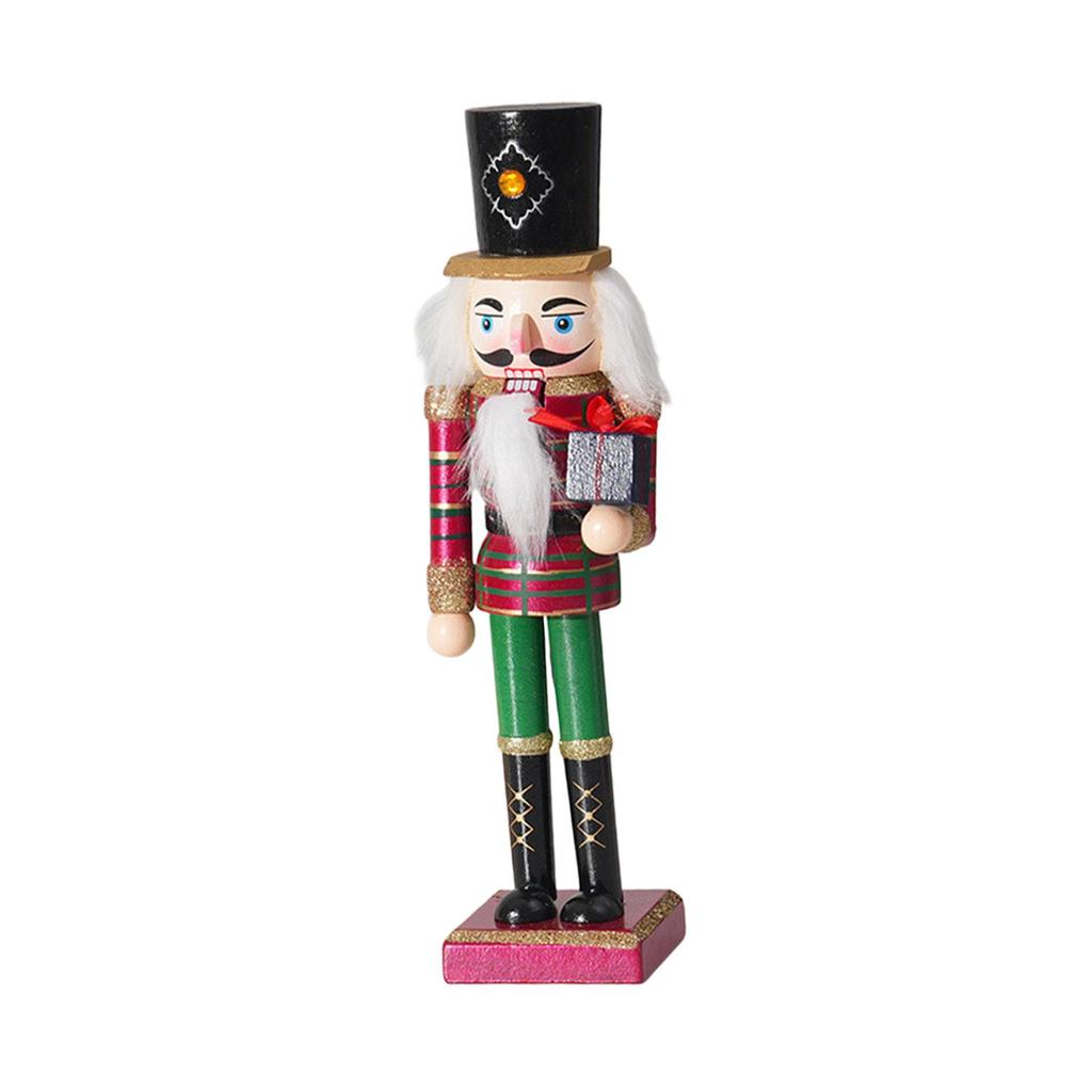 Nutcracker Ornament Home Decor Figurine Sculpture Desk Decor Nutcracker Figure Christmas Decoration for Party Favor Shelf