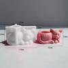 Lovely Cat Candlestick Silicone Mold DIY Sleeping Cat Flower Pot Mould Handmade Succulent Planter Mold Home Decorations