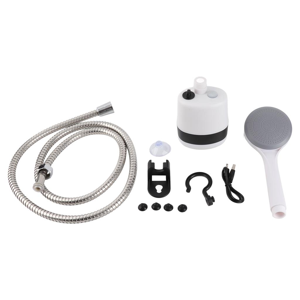 Doccia portatile Doccia da campeggio Doccia esterna Doccia elettrica portatile Soffione da campeggio ricaricabile compatto alimentato a batteria