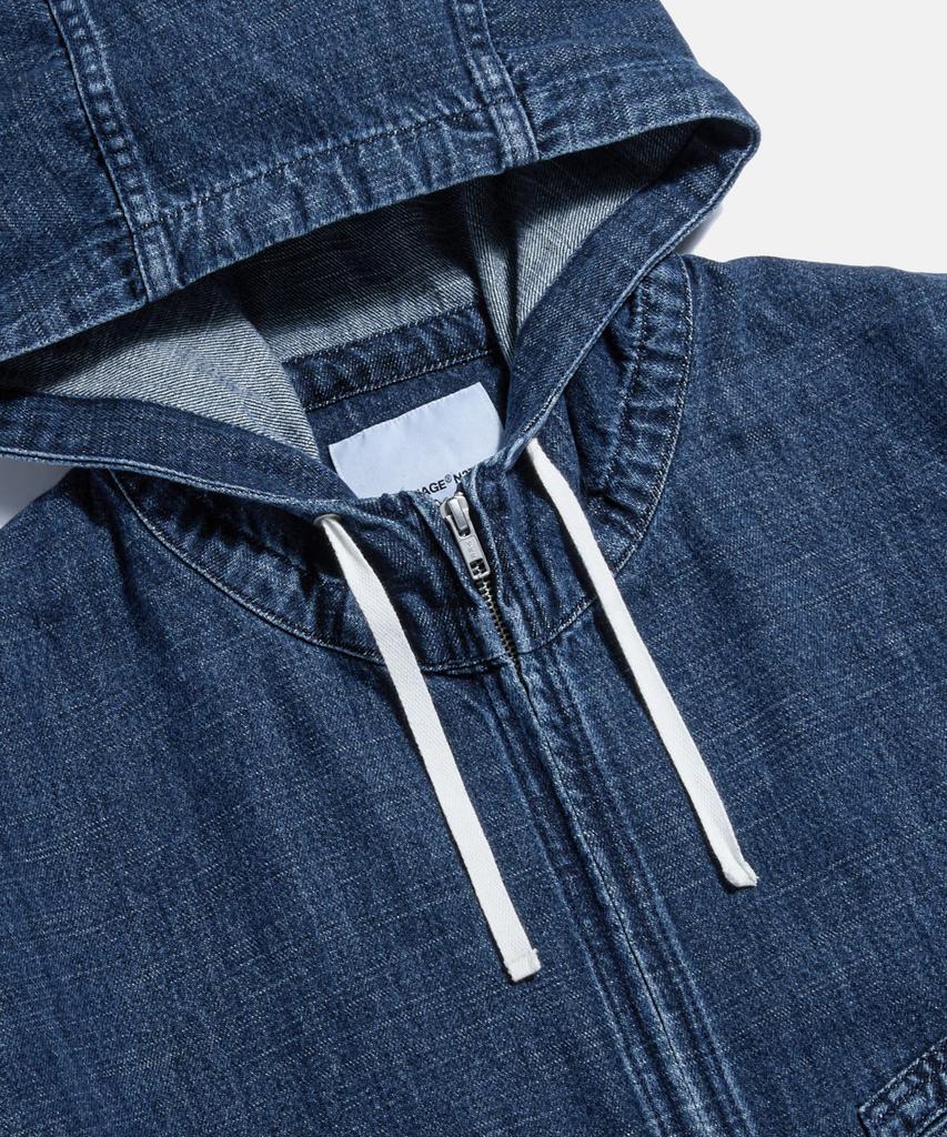 Espionage Kaihara Denim Ray Parka Mid Indigo