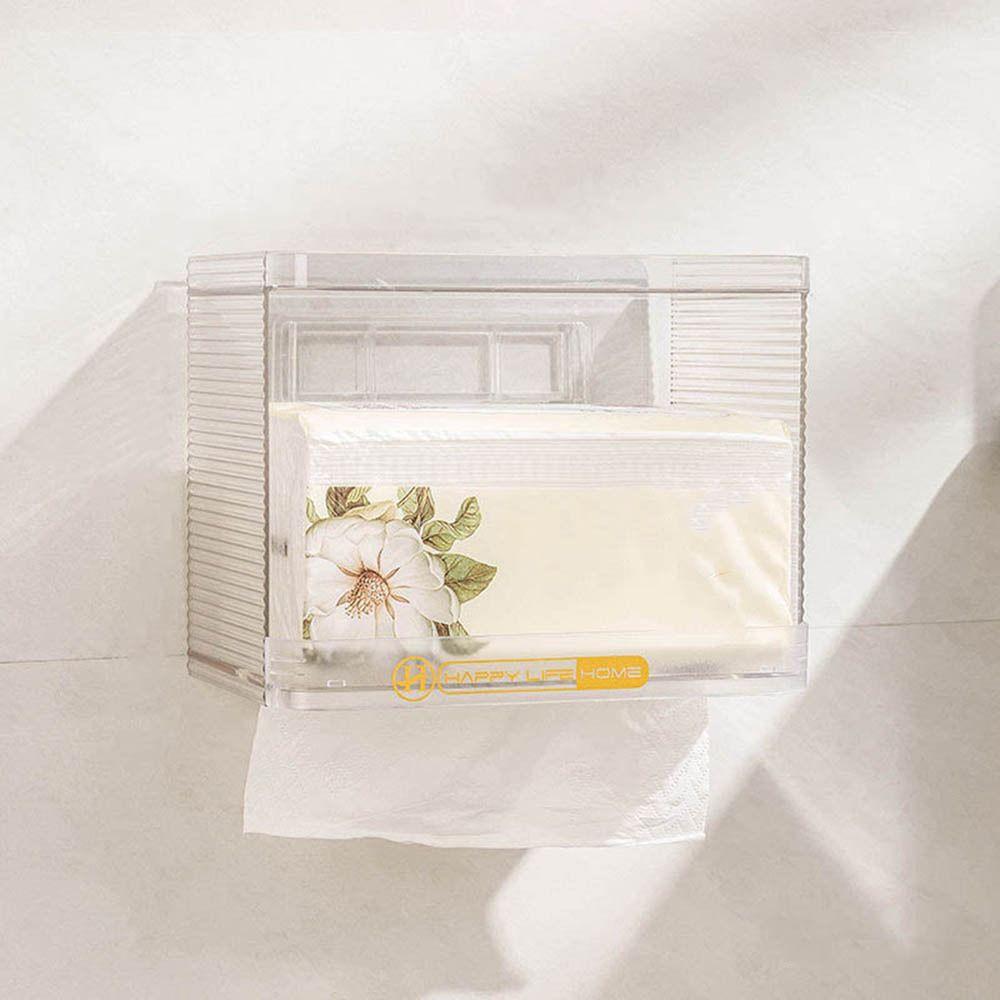 Plastic Paper Towel Box Transparent Napkin Holder Creative Tissue Paper Storage Boxes Bedroom