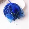 Korean Glitter Girl Fascinator Hat Mesh Cocktail Hat Hair Clip Dance Girl Hair Accessory