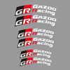 Car Brake Caliper Sticker Heat Resistant Decals for Toyota GR GAZOO Racing Logo Corolla Pruis RAV4 C-HR AYGO Prius Auris CAMRY T4D