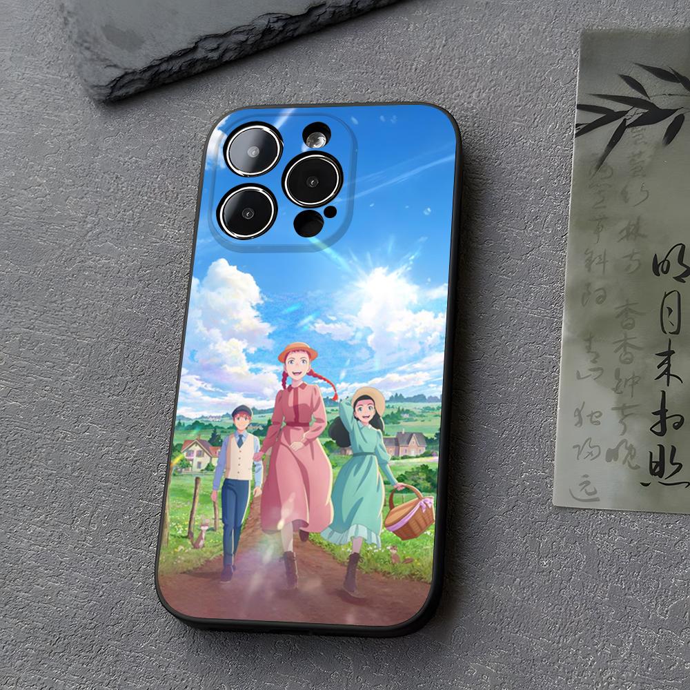 Cartoon Anne Of Green Gables Phone Case Funda For Iphone 13 17 16 11 15ProMax 14 12 Pro Xs Max Mini Xr X 7 8 6 6s Plus Covers