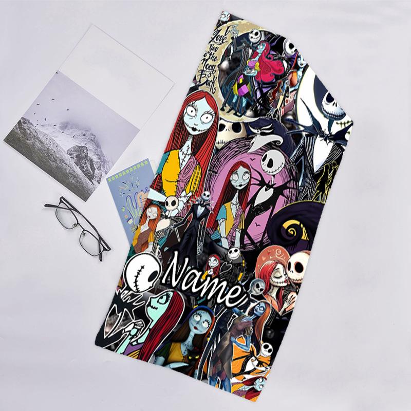 1pc Jack1 Beach Towel with Custom Name, Beach/Swimming/Bath/Picnic/Camping Towel, Suitable for Seaside Beaches