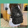 Pattern Simple Star Student Backpack With Plush Pendant For Daily Casual