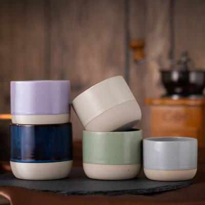 100/180/230ml Ceramic Cup Vintage Coarse Pottery Coffee Cup Japanese-style Cafes Drinkware for Espresso Cappuccino Kung Fu Tea