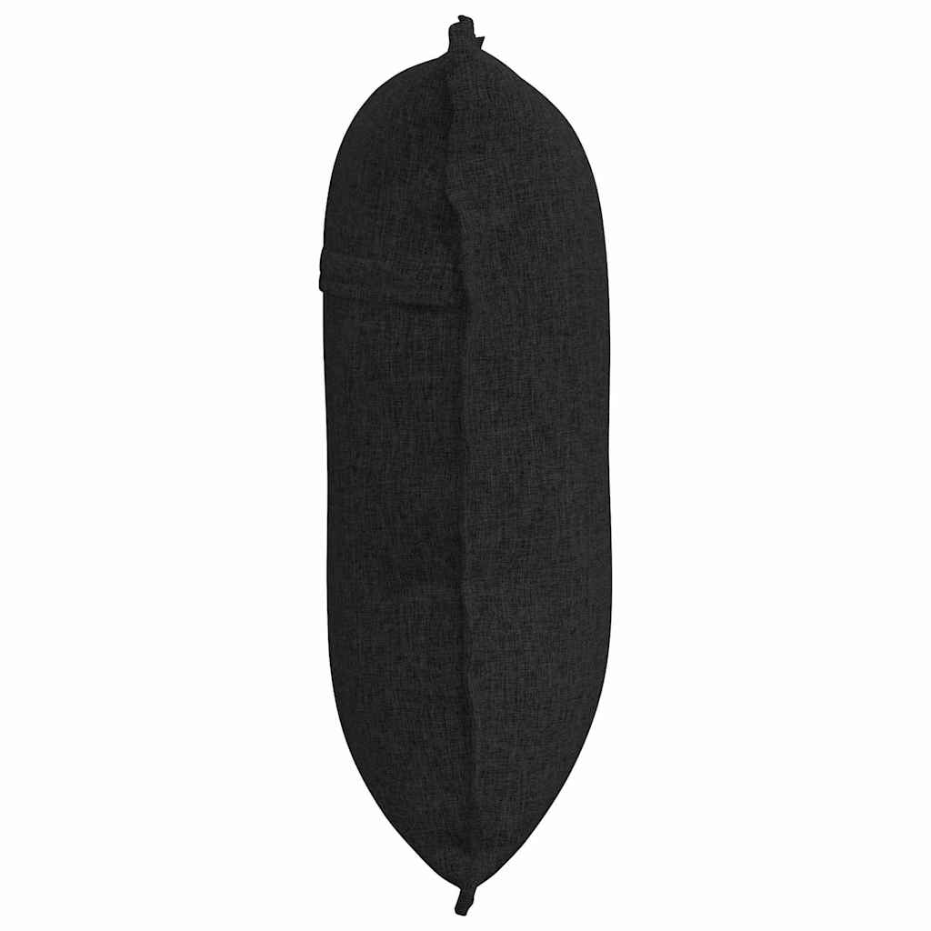 Back Cushion Black 60 X 19 X 50 Cm Fabric