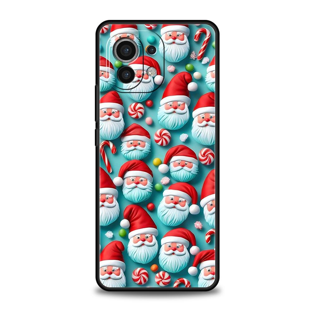 New Year Christmas Phone Case Cover for Xiaomi Mi 17 15 14 13 12 11 Ultra 15T 14T 13T 12T 11T Pro Lite 5G Soft TPU Shell Fundas