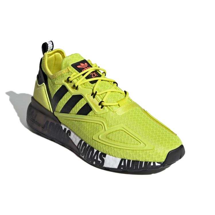Adidas Zx 2K Boost Bold Logo Graphic Acid Yellow FX7031