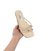 French simple toe cool slippers women's summer wear 2025 suede gentle evening wind beach thin flip-flops