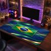 Brazil Football Crest Mouse Pad, Extended Non Slip Rubber Desk Mat for Gaming Office Laptop Fan Gift