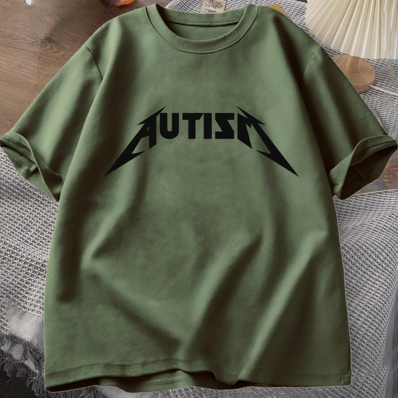Autism Meme T Shirt Cotton Funny Humor Introvert Tshirts for Unisex WOMEN Letter Printed Tees Unisex Tshirts Oversized Tops