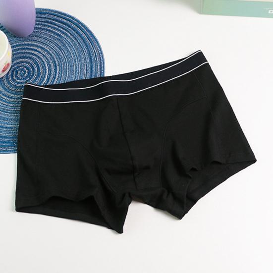 Pánské boxerské spodní prádlo Elastické Středně vyvýšené U-konvexní Jednobarevné Kalhotky Prodyšné Hladké linie Šortky Kalhotky Denní nošení