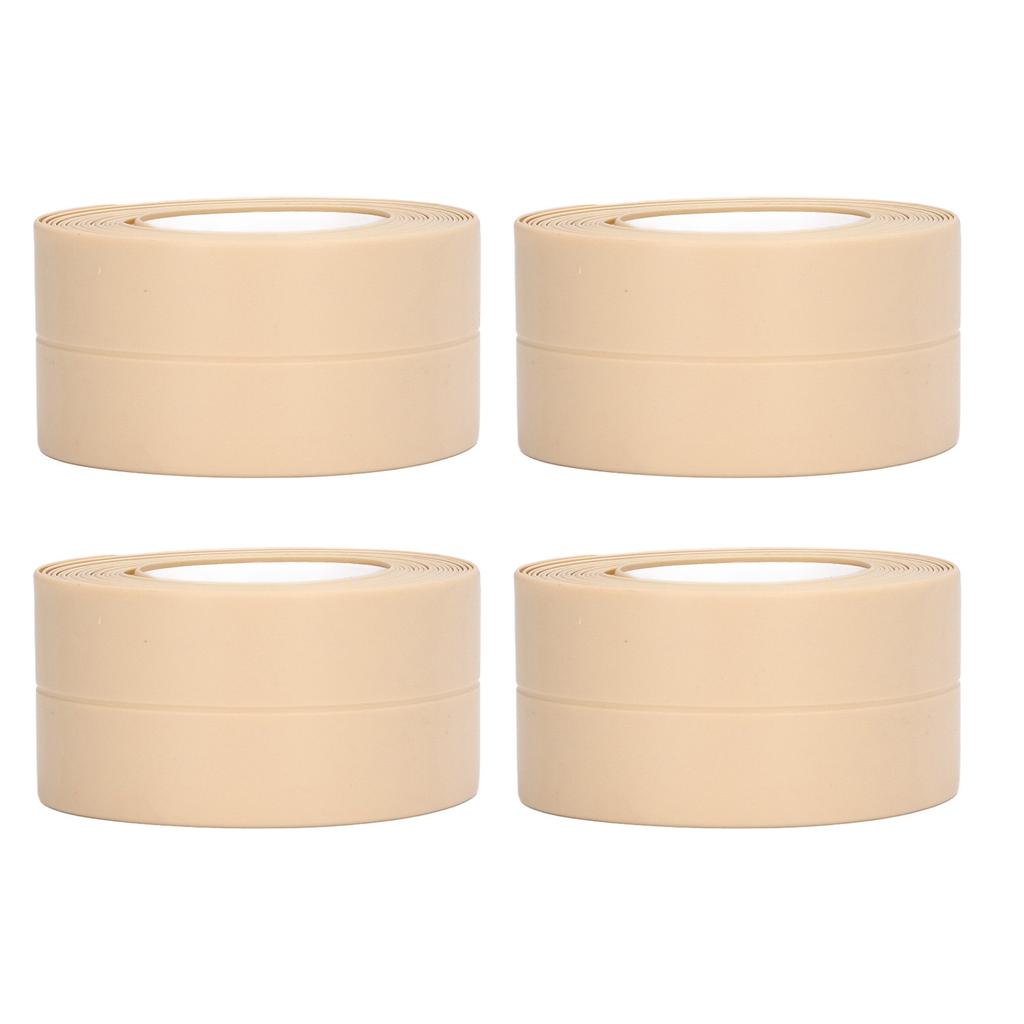 4Pcs Kitchen Sealant Strip PVC Waterproof Self Adhesive Sealing Tape for Bathroom Sink