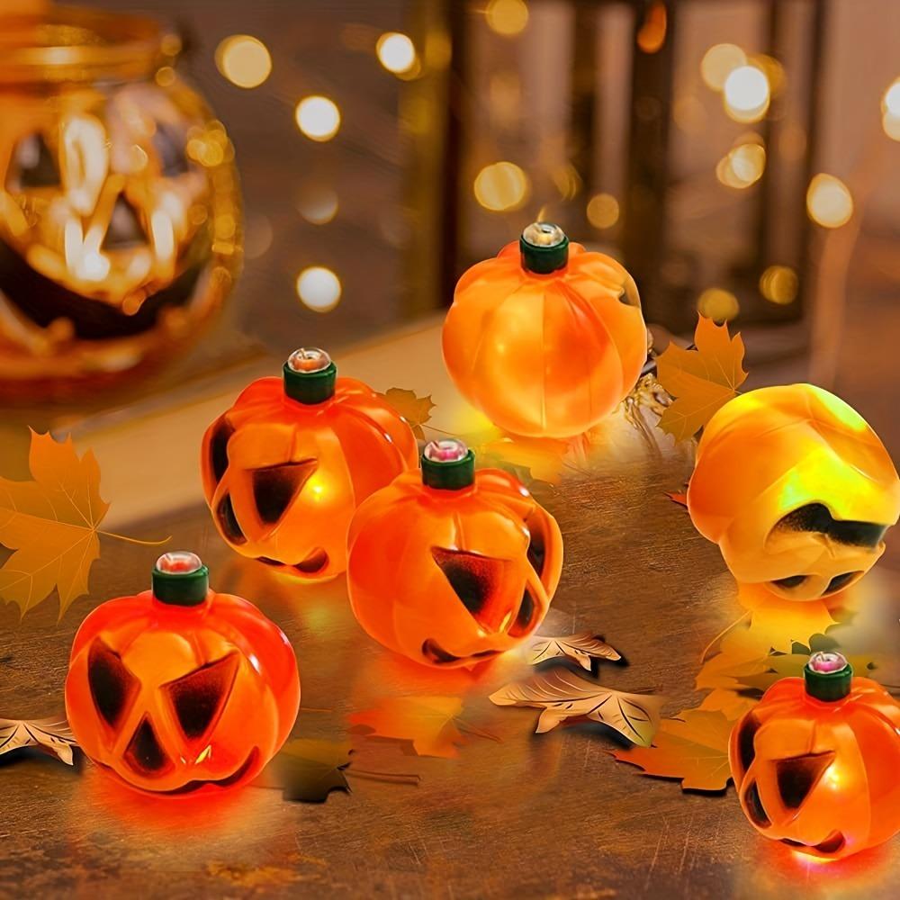 Solar-Powered Halloween Pumpkin Wind Chimes with Colorful LED Lights Angry Pumpkin Hanging Decor for Garden Porch Patio Windows