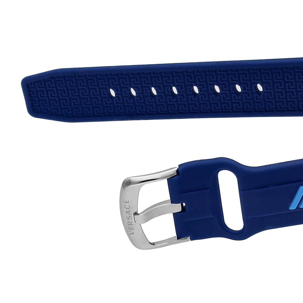 Watch GRECA ACTION CHRONO Blue Dial Stainless Steel Sapphire Glass Quartz 45MM Swiss Watch VE3J00122 [Versace] Men's [Item]