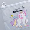 Lovely Heart Cloud Unicorn Ring Clear Pencil Pen File Bag Makeup Storage Pouch