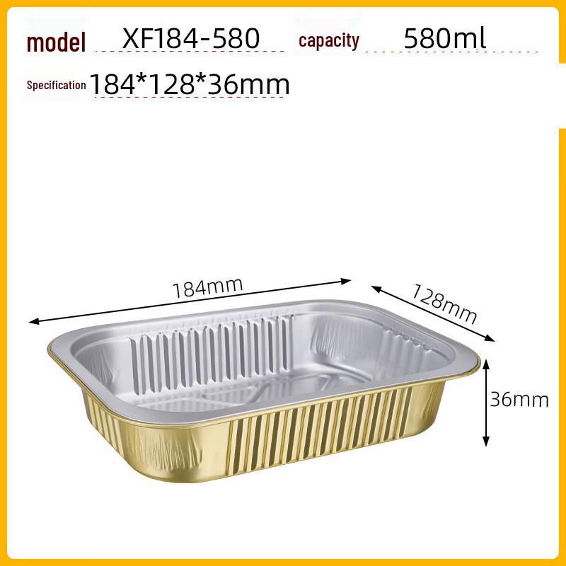 Oeny 580ml Disposable Aluminum Foil Containers with Lids