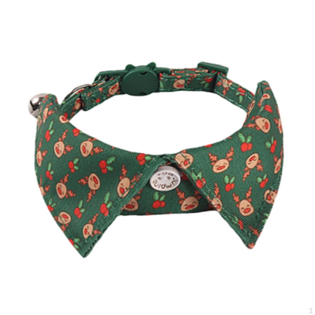Adjustable Bowtie Collars for Cats in Holiday Themes
